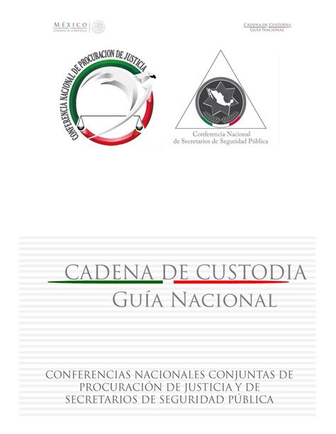 guia nacional de cadena de custodia 2023